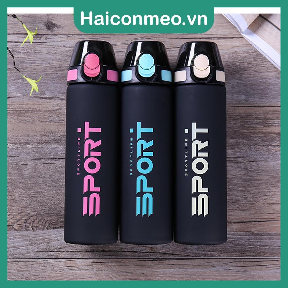 Bình nước thể thao nắp bật SPROT cho gymmer, cầu lông, chạy bộ,.. 750ml