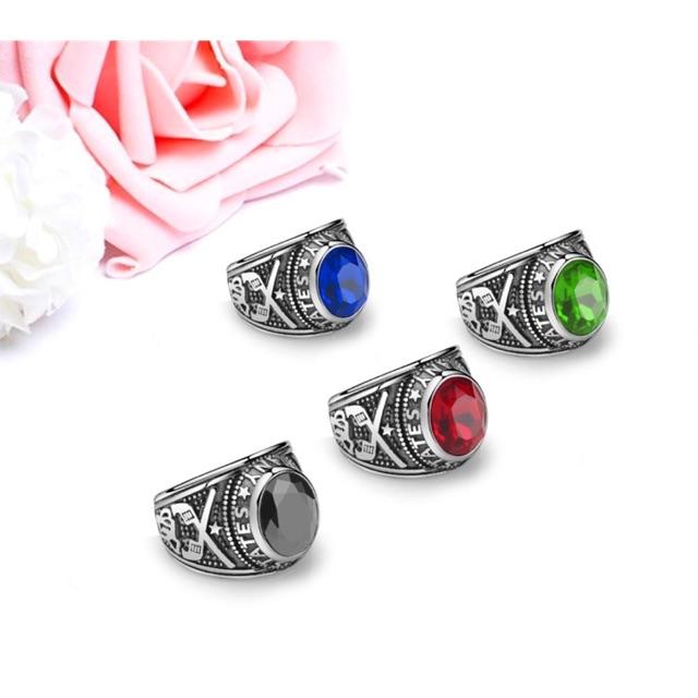 Nhẫn inox nam đủ màu N015