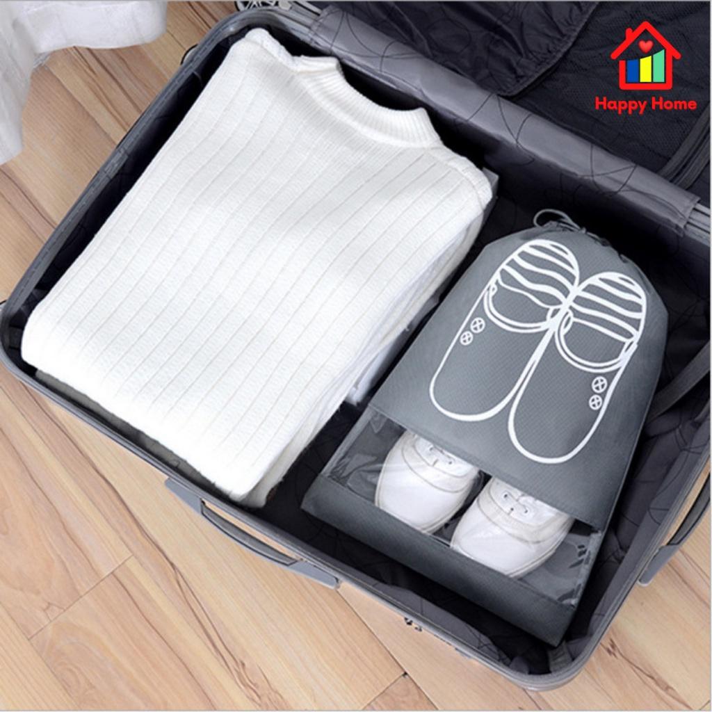 Túi đựng giày dép Sneaker du lịch chống bụi bẩn, chống thấm nước size lớn, size trung bình Happy Home