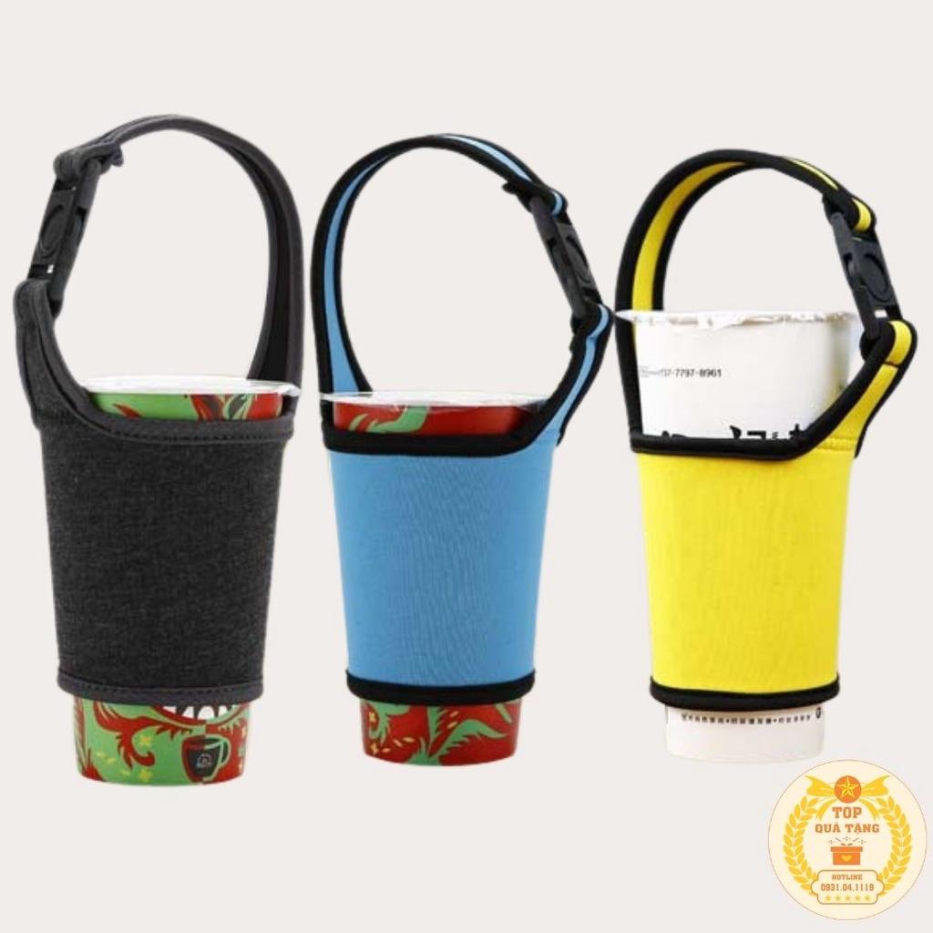 Túi đựng Ly giữ nhiệt, cốc giữ nhiệt Coffee Holic 380ml - 700ml tiện dụng