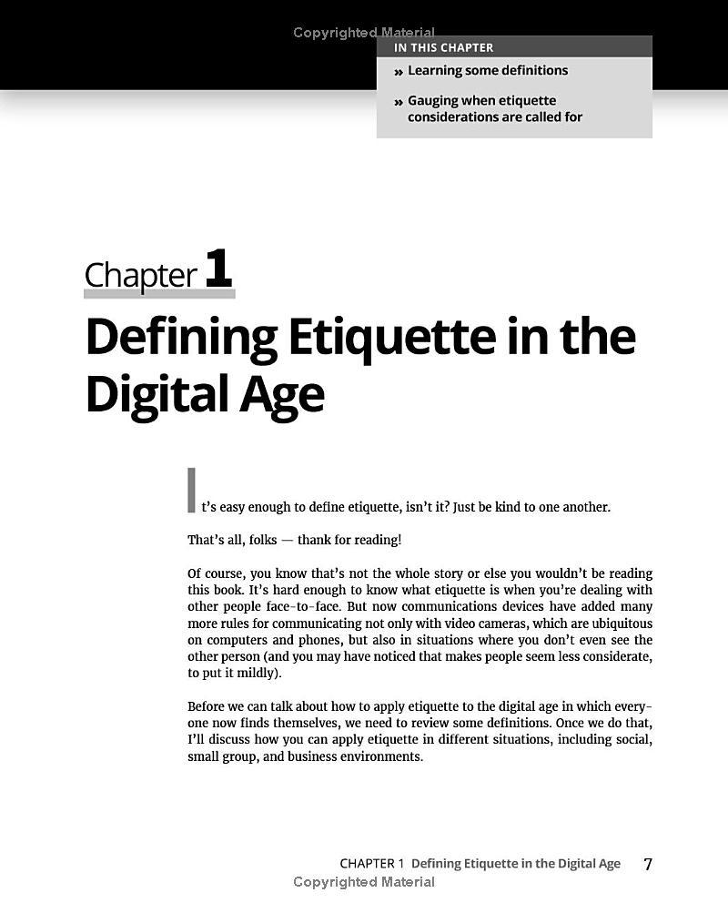 Sách ngoại văn: Digital Etiquette For Dummies