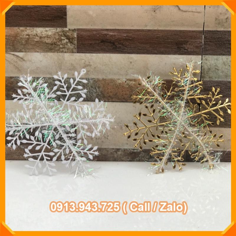 Bông Tuyết Nhân Tạo Bằng Nhựa 11cm -15cm Trang Trí Cây Thông Giáng Sinh Năm Mới