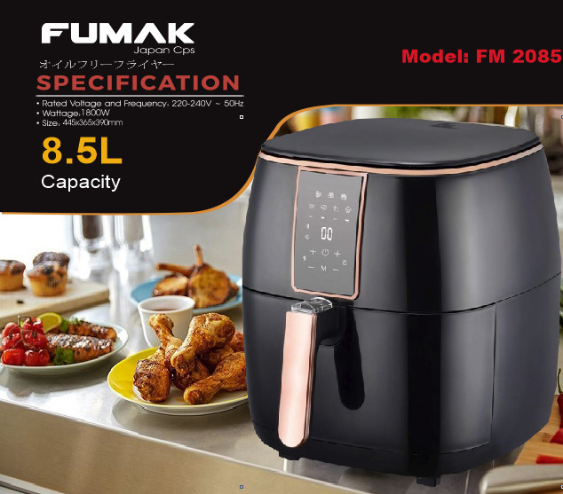 Nồi chiên không dầu điện tử cảm ứng Fumak FM-2085 dung tích 8.5L công nghệ Nhật Bản thế hệ mới - Hàng