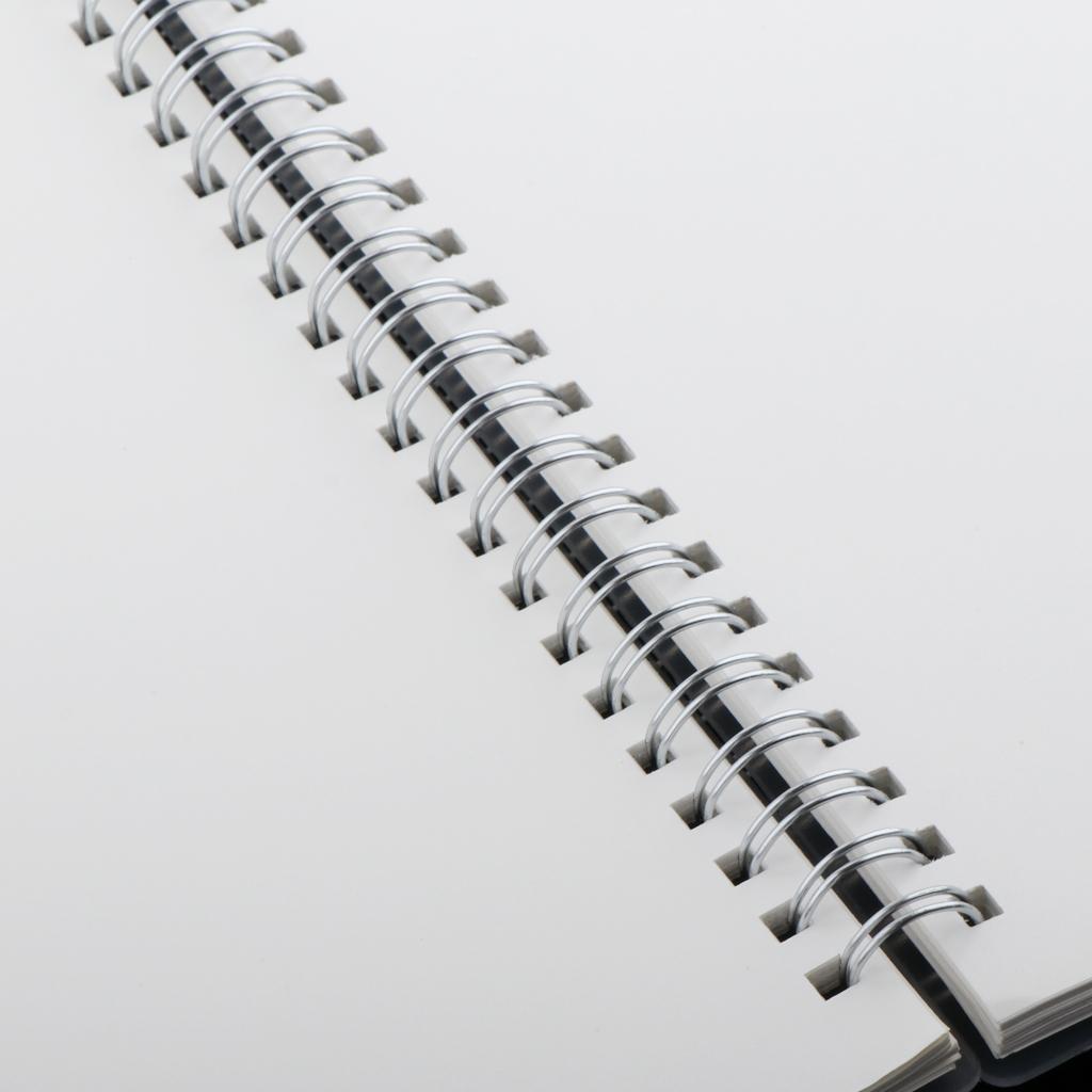 A4 Spiral Notebook Clear Hardcover Gift 80 Sheets Recyclable Sturdy Blank A4