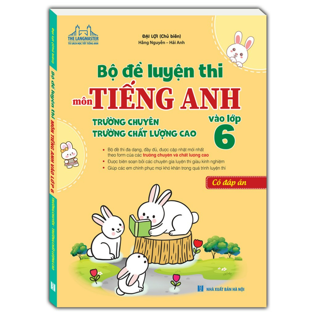 sách - Bộ đề luyện thi môn Tiếng anh vào lớp 6 trường chuyên , chất lượng cao (có đáp án)