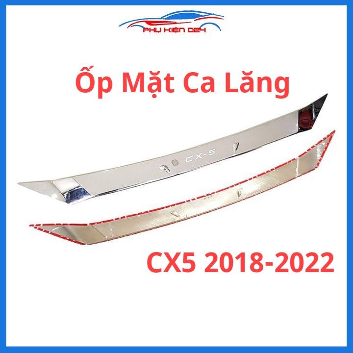 Ốp trang trí mặt ca lăng CX5 CX-5 2018-2019-2020-2021-2022 lắp viền mí capo
