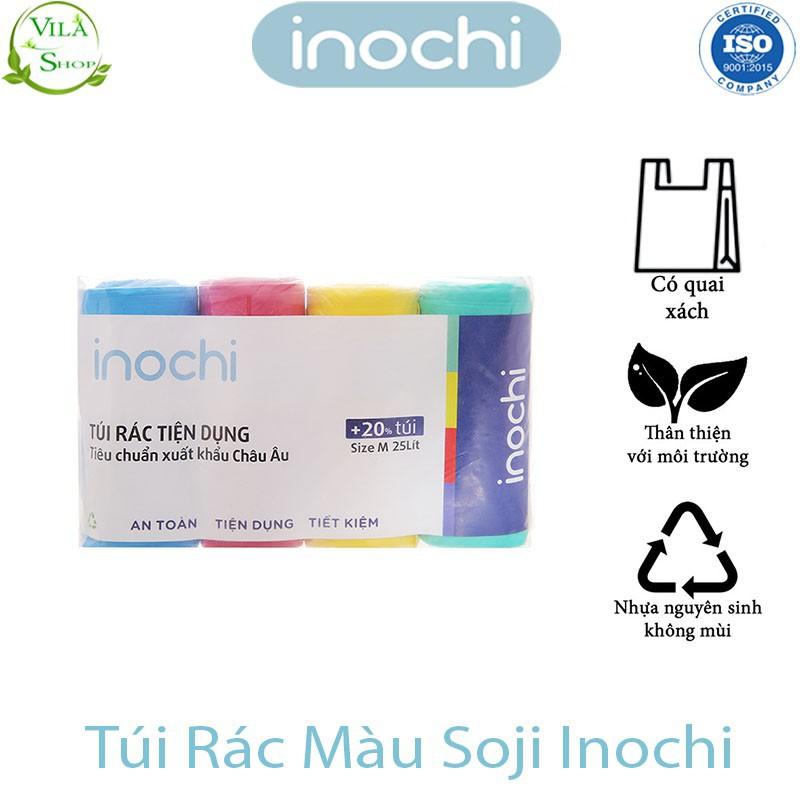 Túi Đựng Rác Sinh Học, Túi Rác Tự Huỷ Hương Chanh - Hương Lavender,Chính Hãng Inochi Có Quai Tiện Dụng