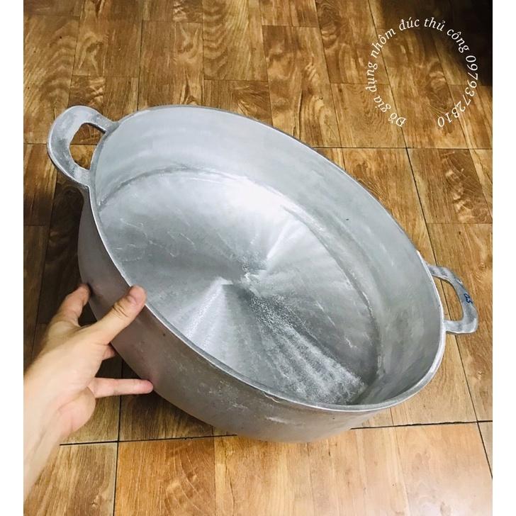 Chảo gang đúc đáy bằng cỡ lớn đk 50cm