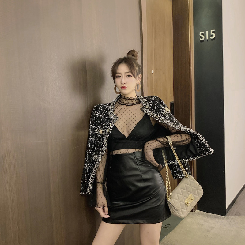 Áo ren mỏng kiểu ulzzang hàn quốc - áo ren mặc trong
