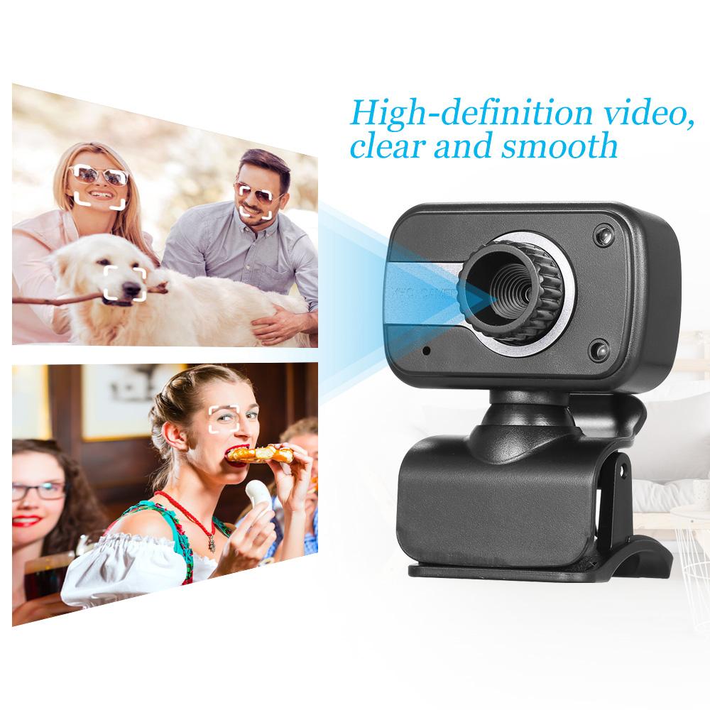 Camera máy tính Web Cam 0.3 Megapixels dạng kẹp, coorngr USB cho PC Laptop