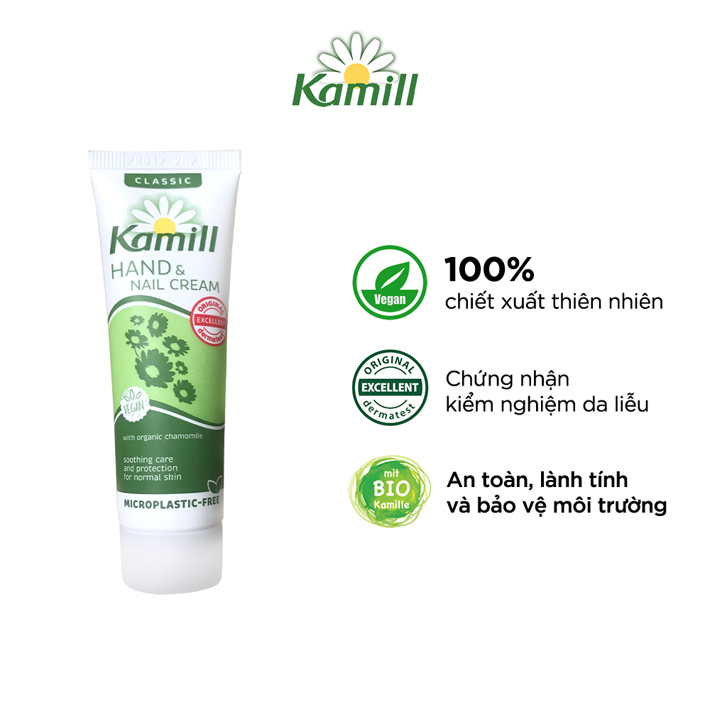 [Gift] Kem dưỡng da tay và móng tay Mini Tube Kamill Hand &amp; Nail Cream Classic 30ml