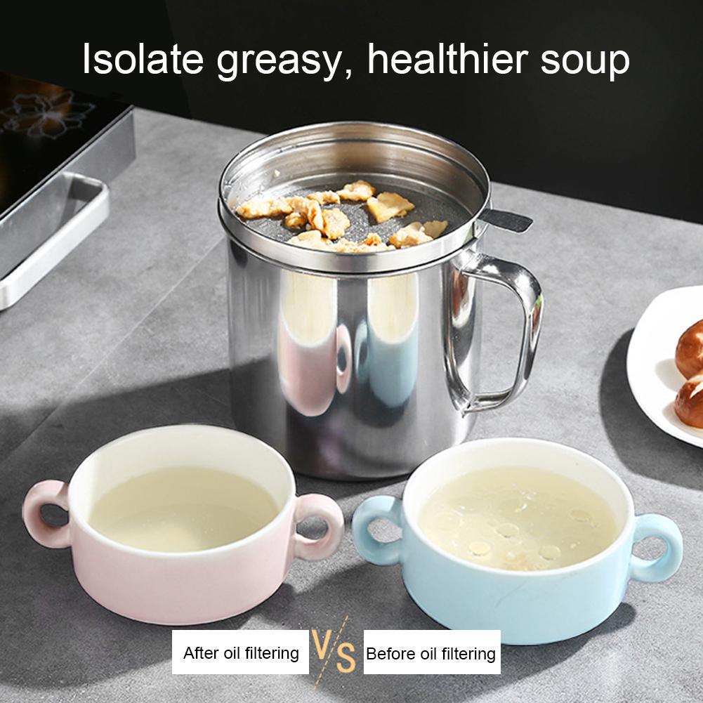 Bình Đựng Dầu Ăn Bằng Thép Không Gỉ Dung Tích 1800ml
