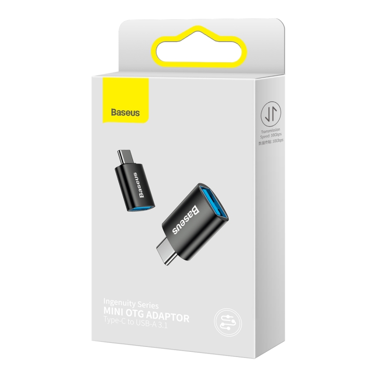 Đầu chuyển đổi Baseus Ingenuity Series Type-C sang USB 3.1 tốc độ truyền tải 10Gbps thiết kế nhỏ gọn - Hàng chính hãng