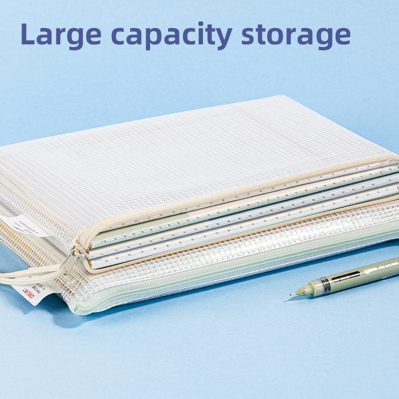 Túi Lưới Đựng Đồ Trong Suốt - Deli 63480A-KM-01 (Mẫu Màu Giao Ngẫu Nhiên)