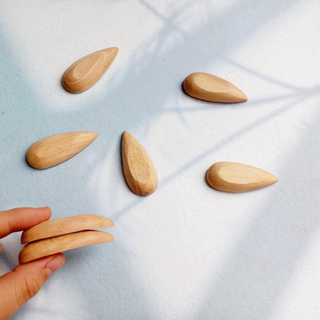 Gác/Kê Đũa Oval Gỗ Beech Hình Giọt Nước, Gác Gỗ Sang Trọng