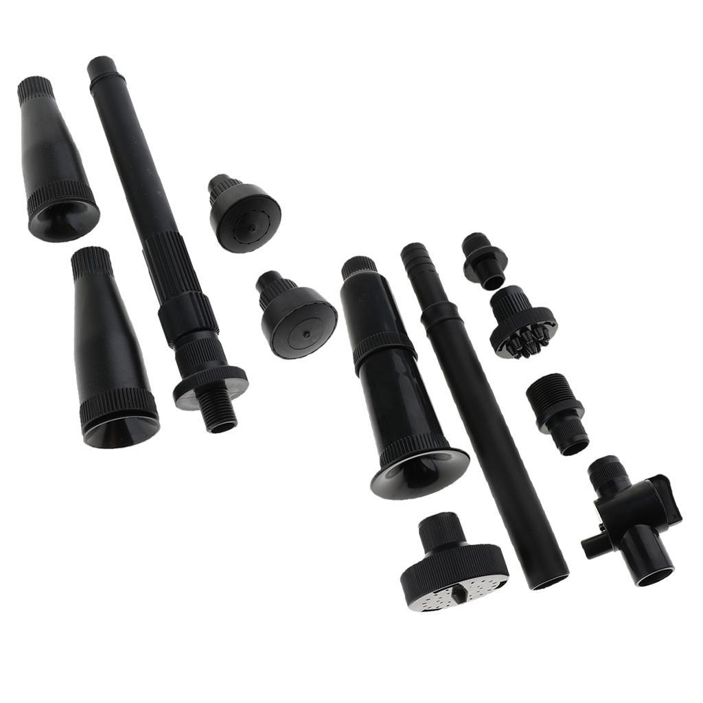 Aquarium Tank Fountain Pond Submersible Water Pump Nozzle Head Kit S