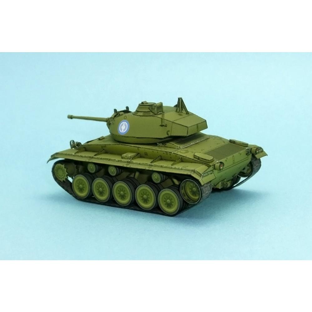 Mô hình giấy xe tank M24 Chaffee tỉ lệ 1/72