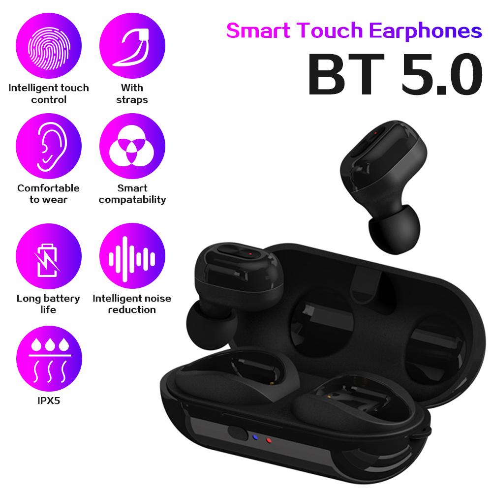 Tai nghe thể thao TWS-N9  không dây âm thanh nổi BT5.0  nhét trong tai với Hộp sạc có thể sạc lại 300mAh - Trắng - N9