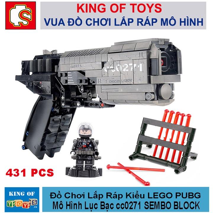 Đồ Chơi Lắp Ráp Kiểu LEGO PUBG Mô Hình Lục Bạc cc0271 SEMBO 704301 Với 431 Mảnh Ghép