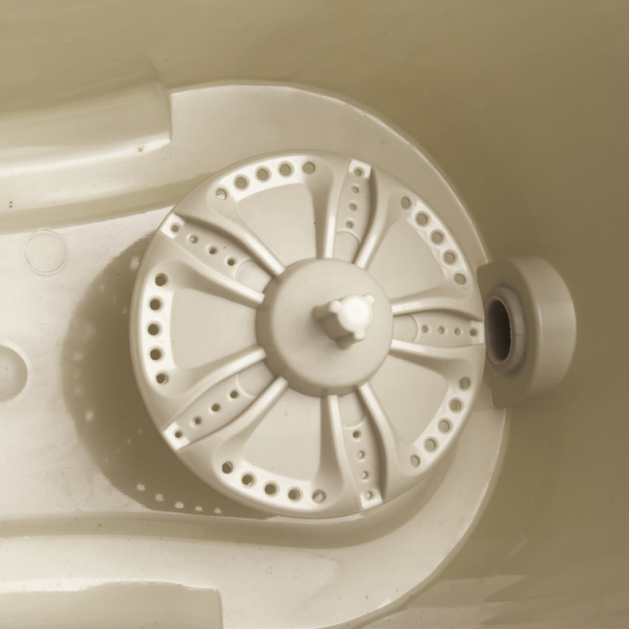 Bộ Cây Lau Nhà Xoay Tay Compact Spin Mop LocknLock ETM466 2 Bông Lau, Hàng Chính Hãng - JoyMall