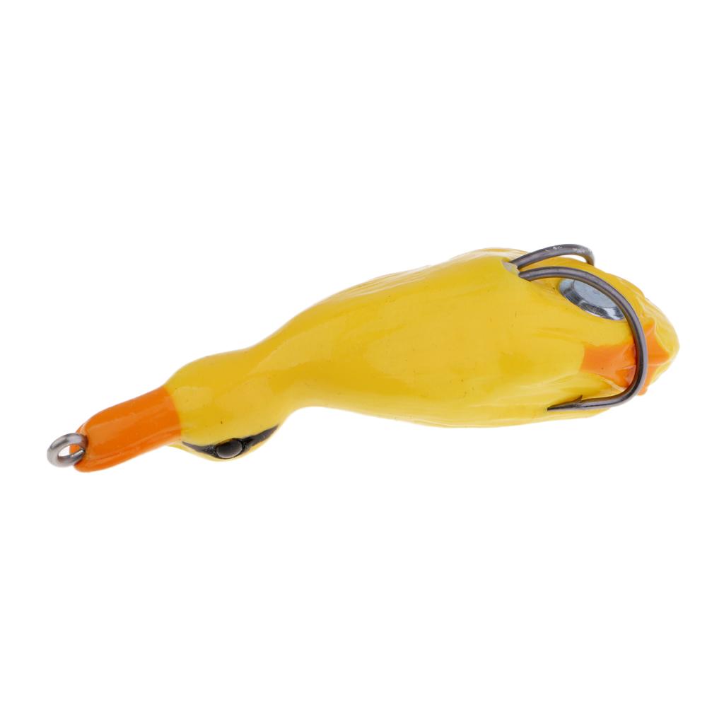 1 Piece 3D Eyes Top Water Bait Duck Lures Soft Fishing Lure Floating Swimbait Tackle 10.3x3 cm/4.1x1.2 inch