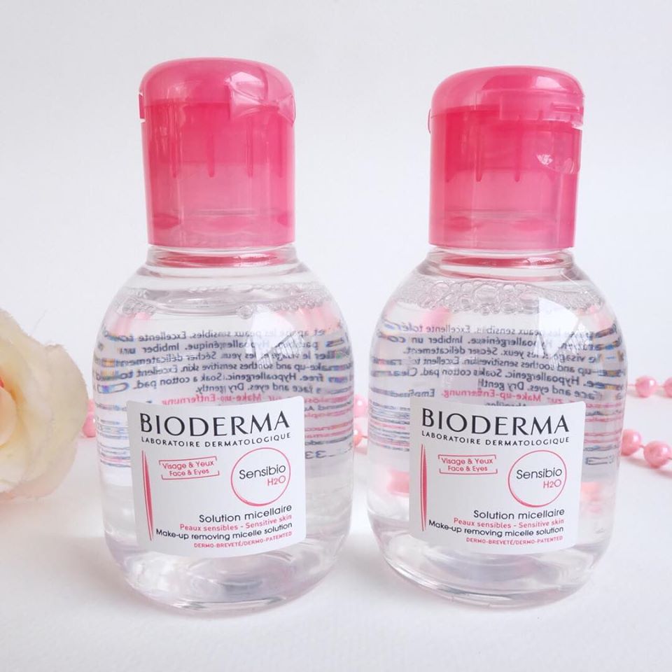 Nước Tẩy Trang BIODERMA SENSIBIO H2O Dành Cho Da Nhạy Cảm 100ml + Tặng Kèm 1 Móc Khóa Hình Tour Eiffel Viền Đỏ