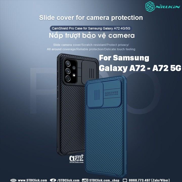ỐP LƯNG DÀNH CHO ĐIỆN THOẠI SAMSUNG GALAXY A72 - A72 5G NILLKIN CAMSHIELD PRO BẢO VỆ CAMERA