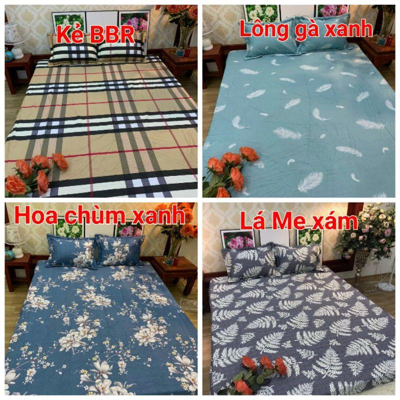 Bộ Ga Giường và Vỏ Gối Cotton 100%. Ga chun và 2 Vỏ gối