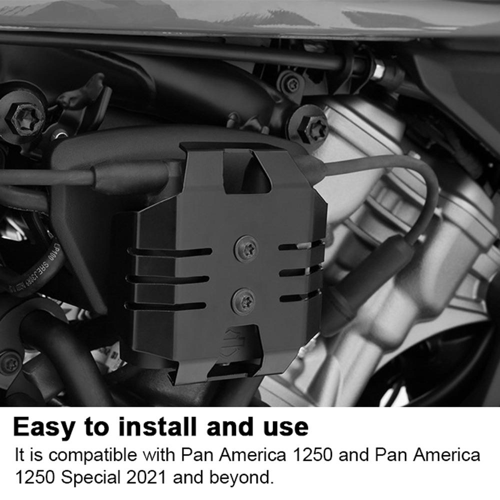 Motorcycle Ignition Coil Guard Protective Cover Aluminum Alloy Modified Accessories Replacement for PA1250 Pan America 1250
