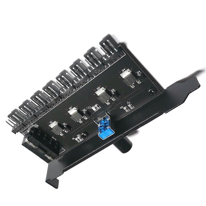 Giá thấp nhất PCI bit khung gầm bộ điều khiển tốc độ quạt một chiều điều khiển giao diện IDE trung tâm điều khiển nhiệt độ máy tính tản nhiệt điều khiển công tắc