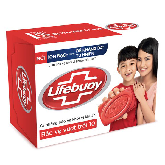 Xà Bông Cục Diệt Khuẩn Lifebuoy Bảo Vệ Vượt Trội 21126121 (90g)