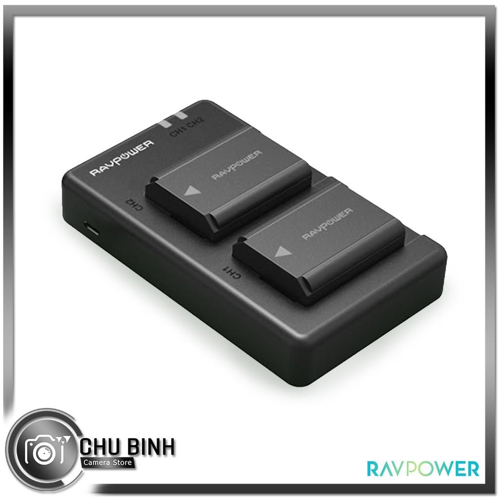 Bộ Pin + Sạc  FW50 RAVPOWER P-PB056  dành cho máy ảnh Sony - Chính Hãng