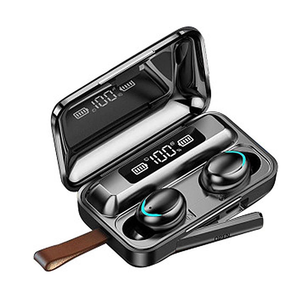 Bluetooth 5.0 Earphones 9D Stereo Sports LED Headphones Hands