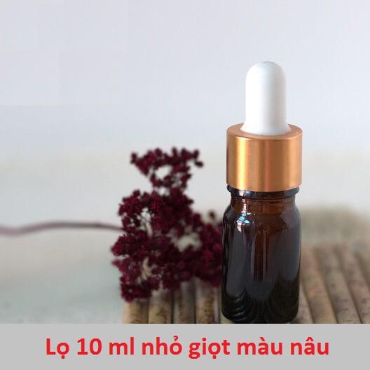 Combo 20 Lọ đựng tinh dầu nâu bóp giọt 10ml