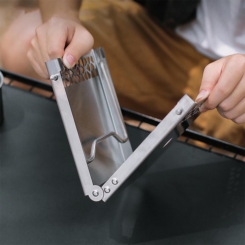 Outdoor Folding Camp Stove Stand Cooking Station Table for Camping Hiking Backpacking Picnic