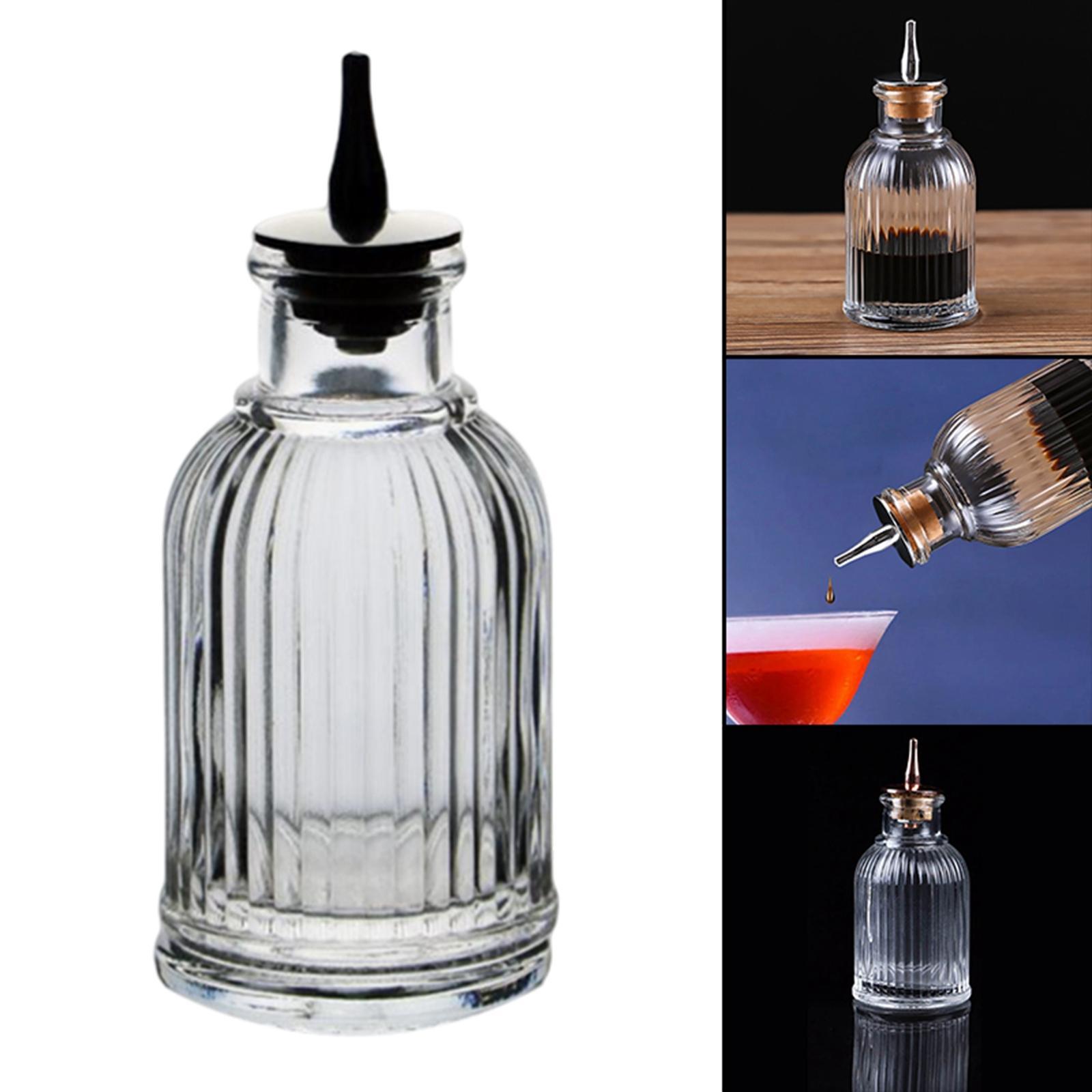Bitter Bottle Display Wine Bottle Bartender Decanter Dasher Bottle for Living Room Desktop