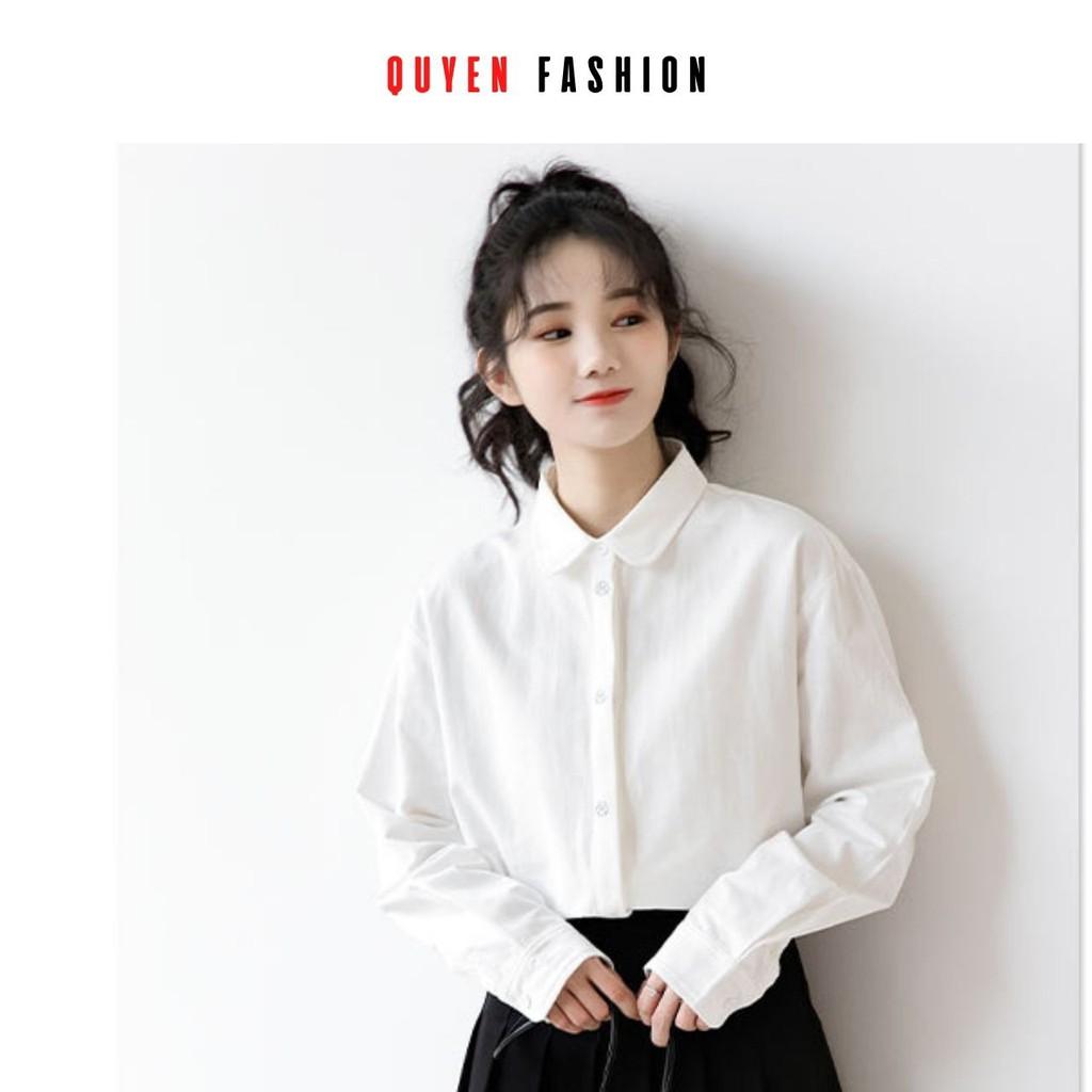 Sơ Mi Thêu Litter Duck Nẹp Giấu Khuy Xinh Xắn, Áo Công Sơ Quyên Fashion Trẻ Trung SMT002