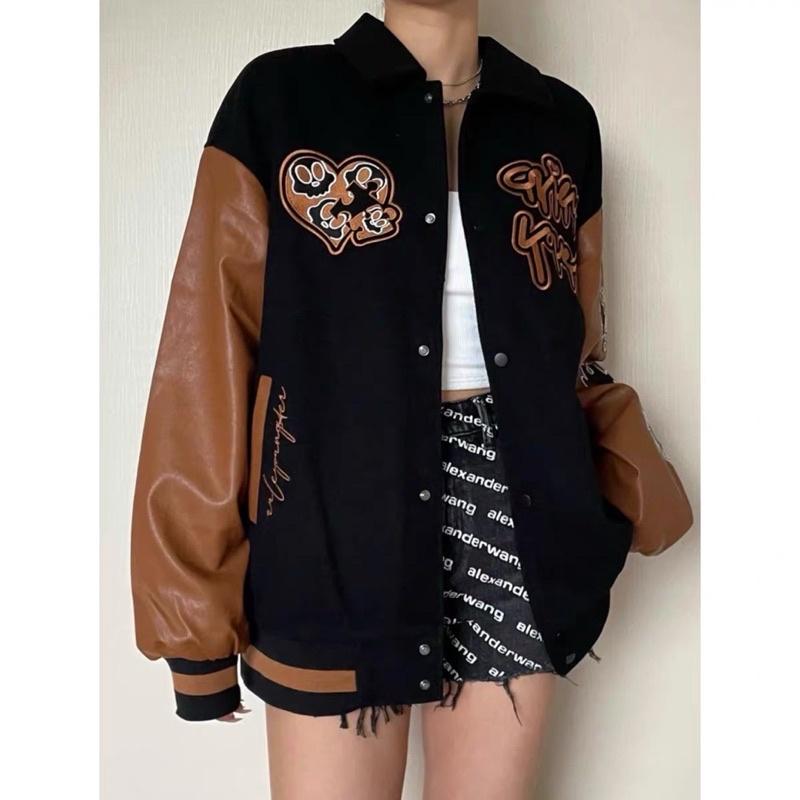 áo bomber tay da -M4outfit