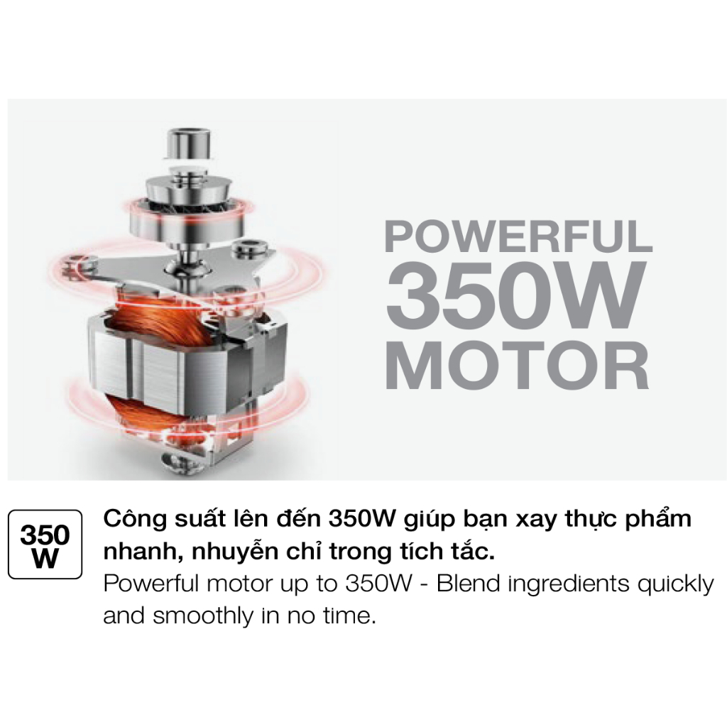 Máy xay sinh tố mini 2 bình Häfele HS-B061MX 535.43.293 - Hàng chính hãng