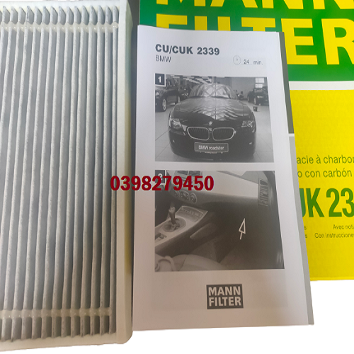 LỌC GIÓ ĐIỀU HÒA MANN FILTER CHO BMW CUK2339 (MÃ: 64 31 6 915 763; 64 31 6 915 764; 64 11 6 915 764)