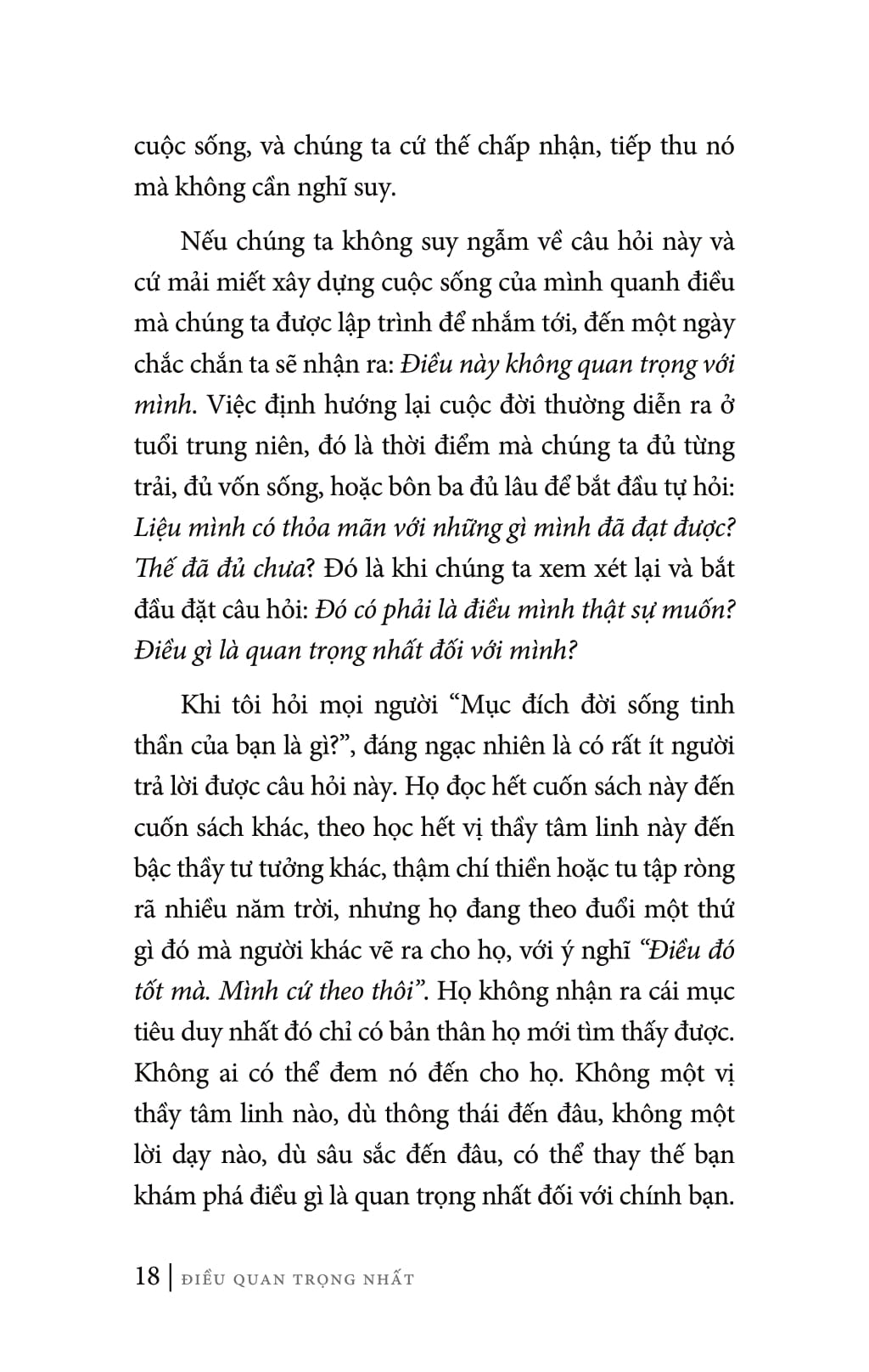 Điều Quan Trọng Nhất - Adyashanti