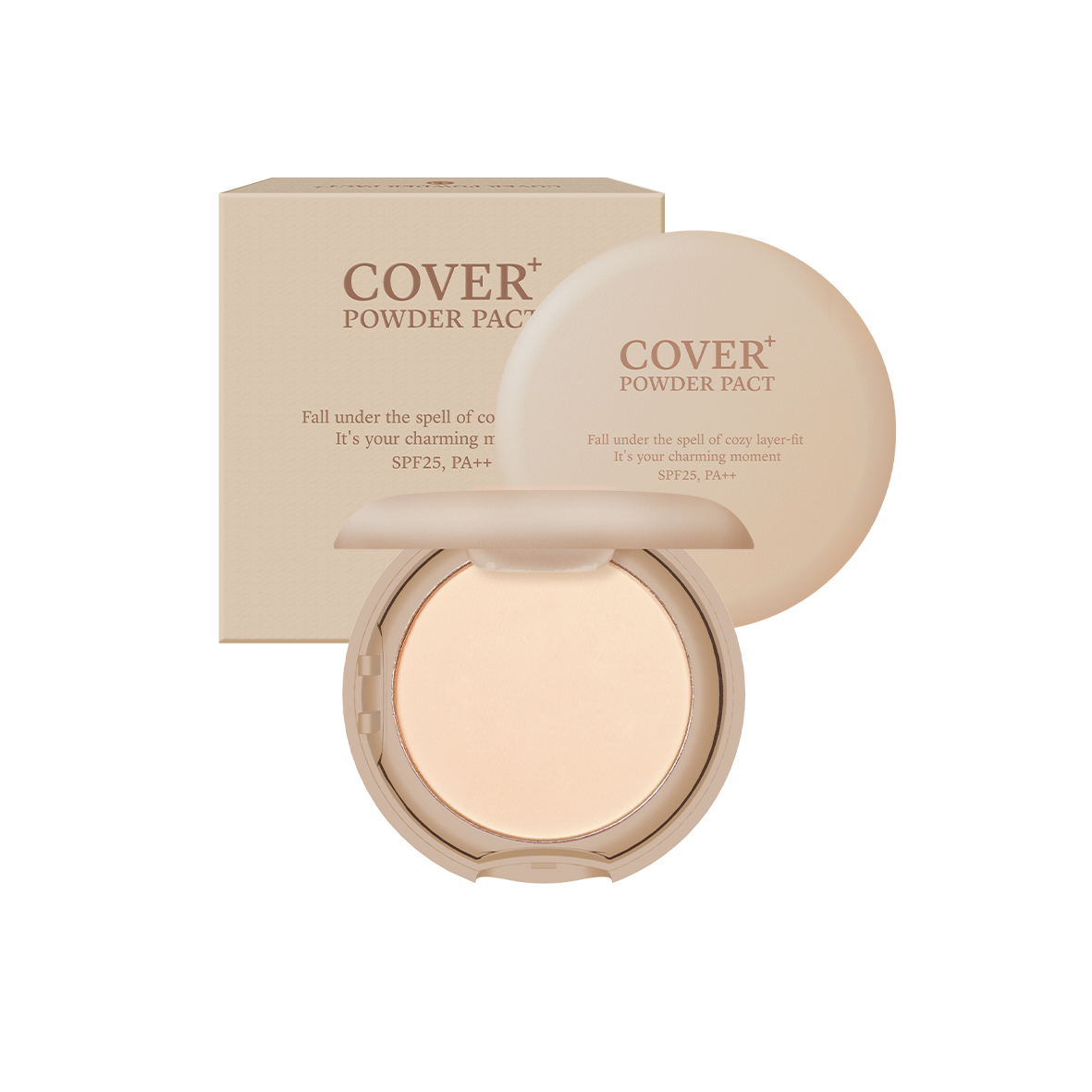 Phấn phủ dạng nén Eglips Cover+ Powder Pact SPF25, PA++ 9g