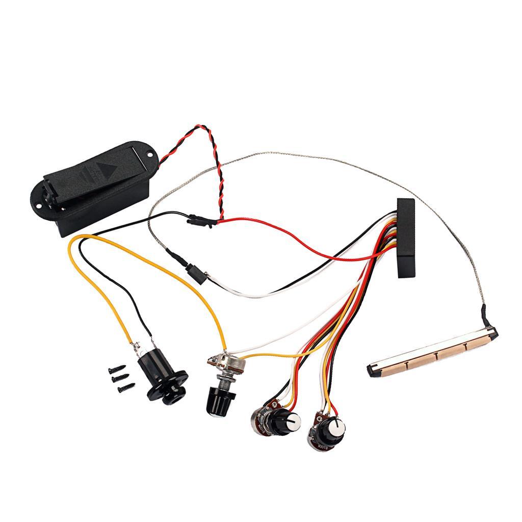3 Band EQ Preamp Circuit with 3 Potentiometer For Guitar Pickup