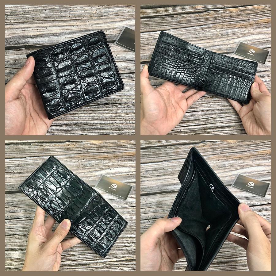 Bóp Nam Da Cá Sấu Kiểu Dáng Ngang