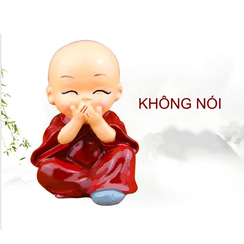 Bộ 4 Chú Tiểu Tứ Không Hàng Chuẩn - Không Nghe, Không Nói, Không Nhìn, Không làm điều xấu