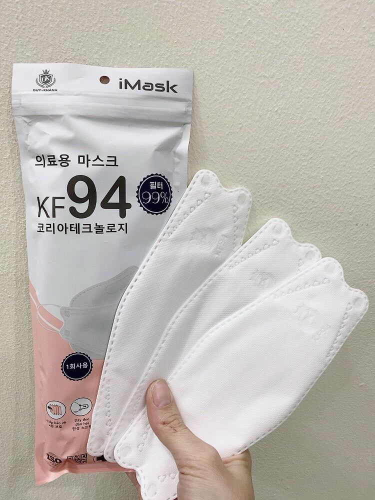 [Túi 10 cái] KHẨU TRANG KF94 Duy Khánh, hàng 4 lớp cao cấp, chống bụi, chống vi khuẩn theo Công Nghệ Hàn Quốc