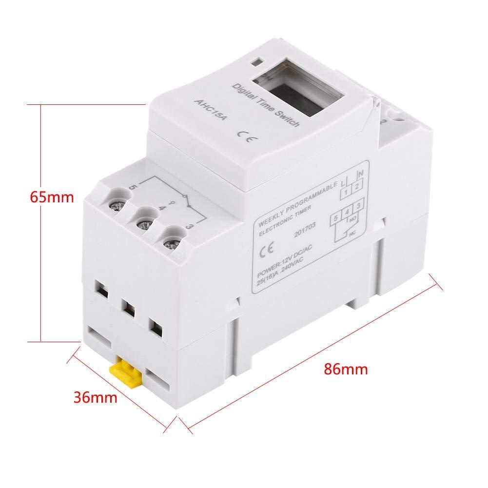 Hẹn giờ lịch trình điện Rơ le Công tắc thời gian Màn hình LCD