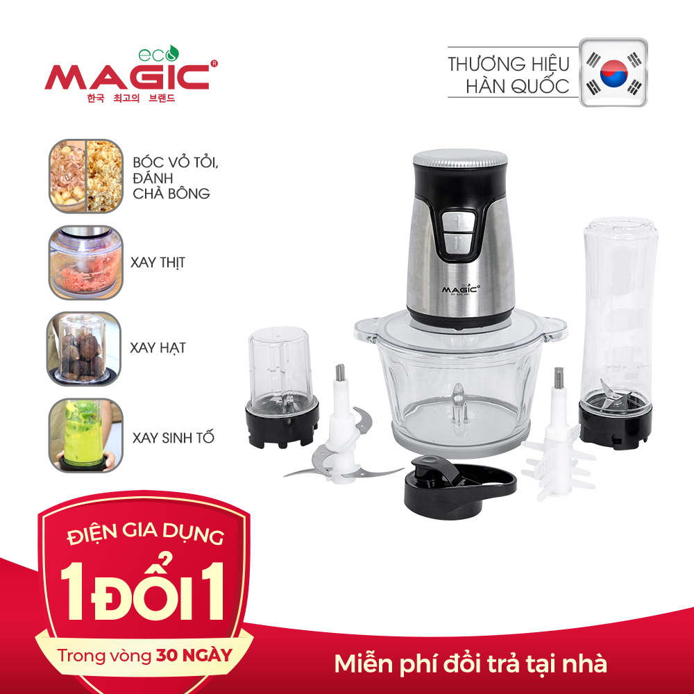 Máy xay thực phẩm đa năng 3in1 Magic Eco AC-17 2L - Hàng chính hãng