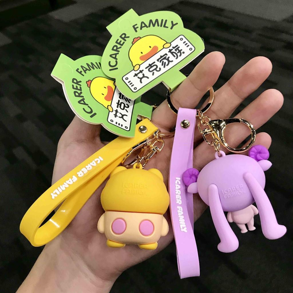 Móc khóa Thỏ tai dài và mèo cực xinh xắn ICARER