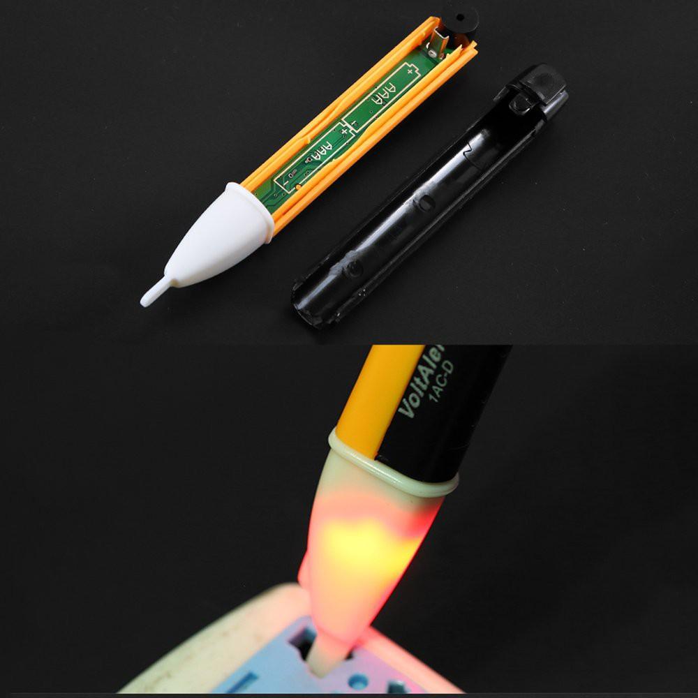 Bút thử điện xuyên tường có đèn led pin AAA không cần chạm trực tiếp, bút dò điện cảm ứng , bút thử điện cảm ứng